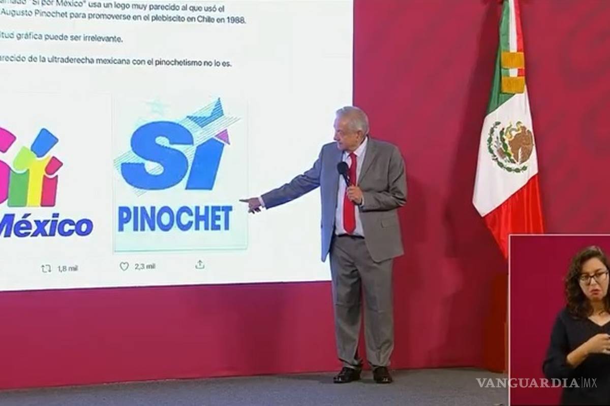 Compara AMLO logotipo de 'Sí por México' con el usado por Pinochet