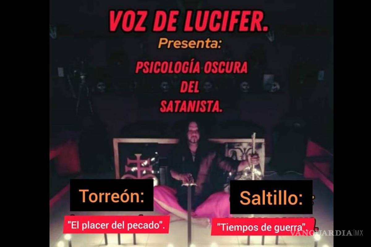 Causa polémica invitación a conferencias sobre satanismo en Saltillo y Torreón