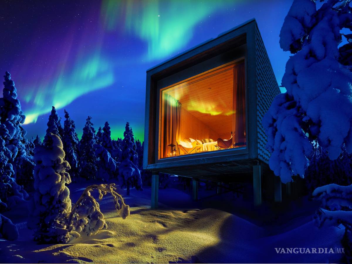 $!En Finlandia puedes ver las auroras boreales desde tu cuarto de hotel