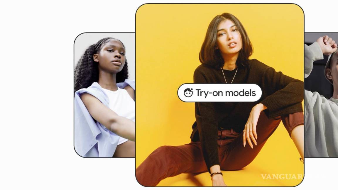 $!Imagen que muestra la aplicación de su probador de ropa virtual con inteligencia artificial de Google.