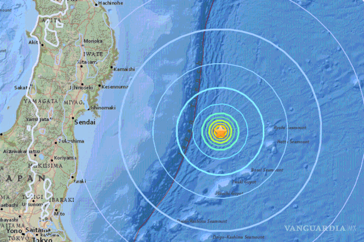 Sacude terremoto de 7.3 grados al norte de Japón, emiten alerta de tsunami