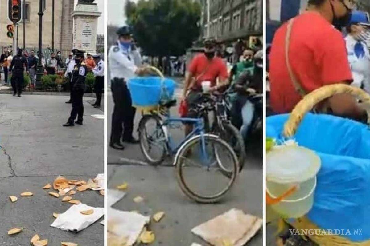 Gobierno de CDMX da local a Lady Tacos de Canasta tras incidente con policías