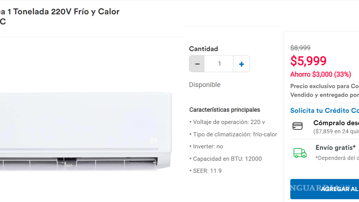 $!Coppel: Estos son los aires acondicionados con los mejores descuentos para enfrentar el calor de la Canícula