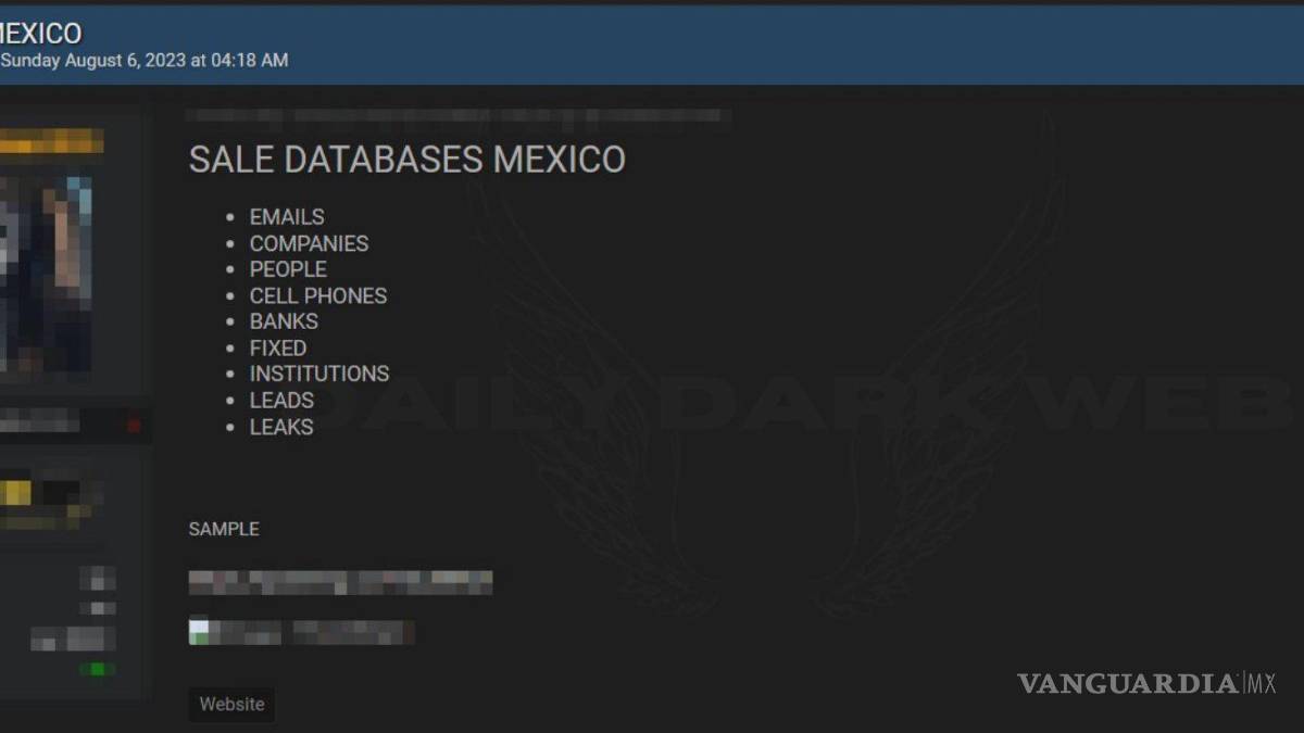 Venden en la dark web datos de Coahuila y de Lenin Pérez; podrían ser celulares, correos y votos