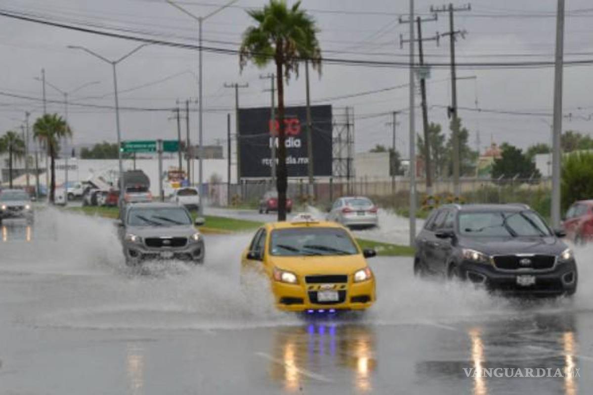 Saltillo: apagones y vehículos dañados por los fuertes vientos y la lluvia