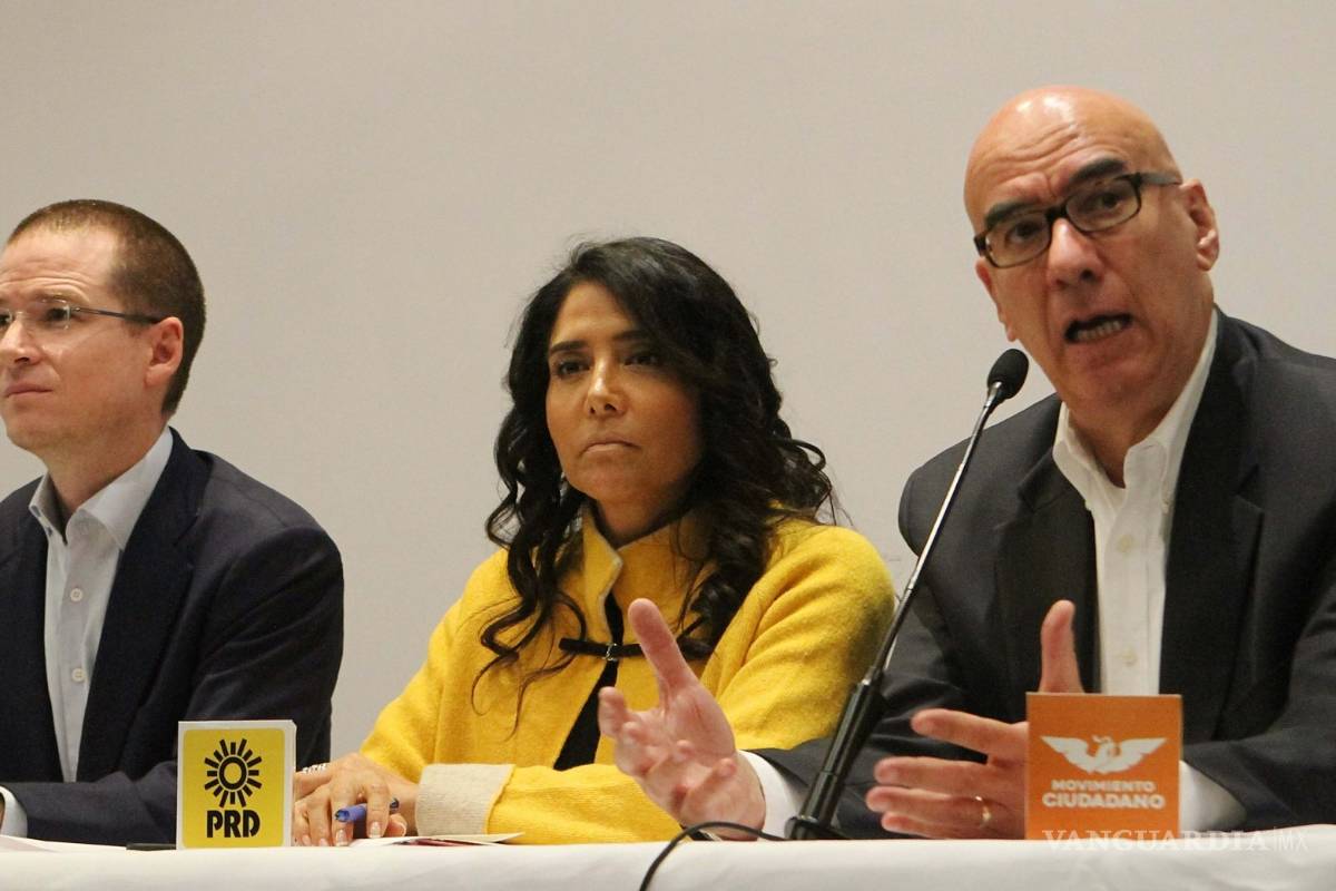 PAN, PRD y MC presentan al INE plataforma del Frente Ciudadano