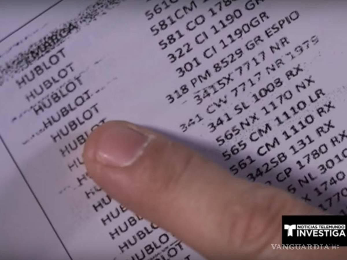 $!El coahuilense 'Mono' Muñoz habría lavado dinero con joyas y relojes de lujo en España: investigación de Telemundo