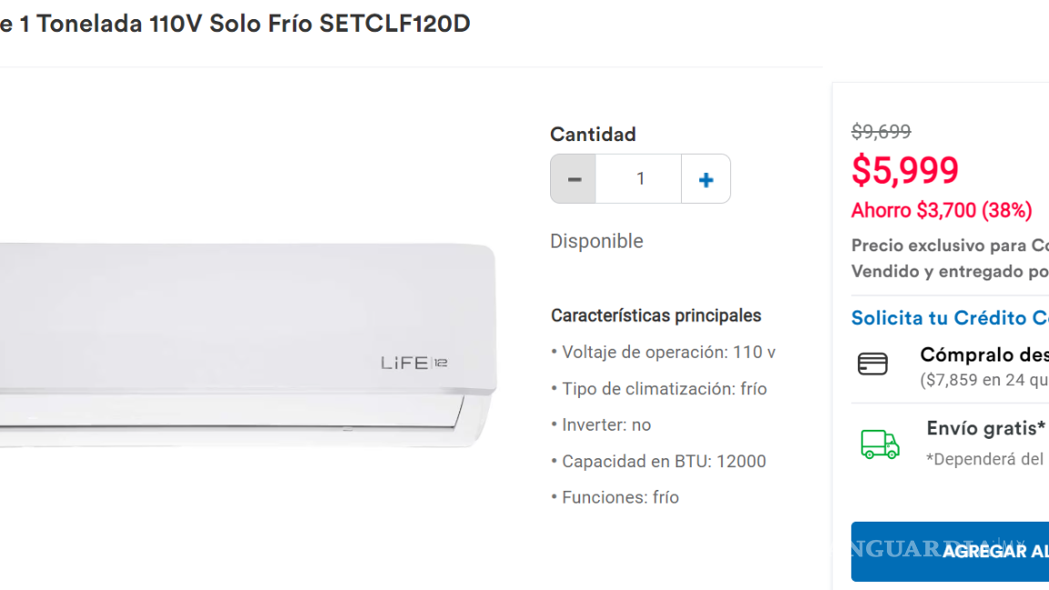 $!Coppel: Estos son los aires acondicionados con los mejores descuentos para enfrentar el calor de la Canícula