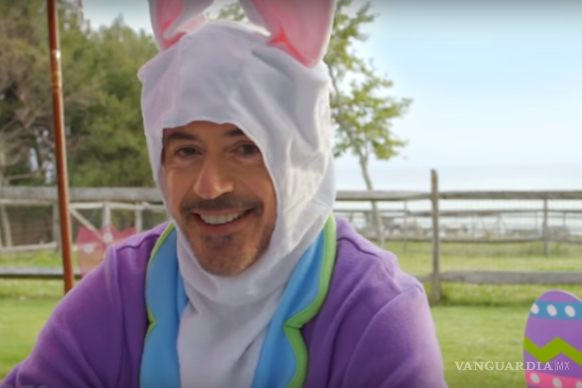 Robert Downey Jr se disfraza de conejo de Pascua para recaudar fondos