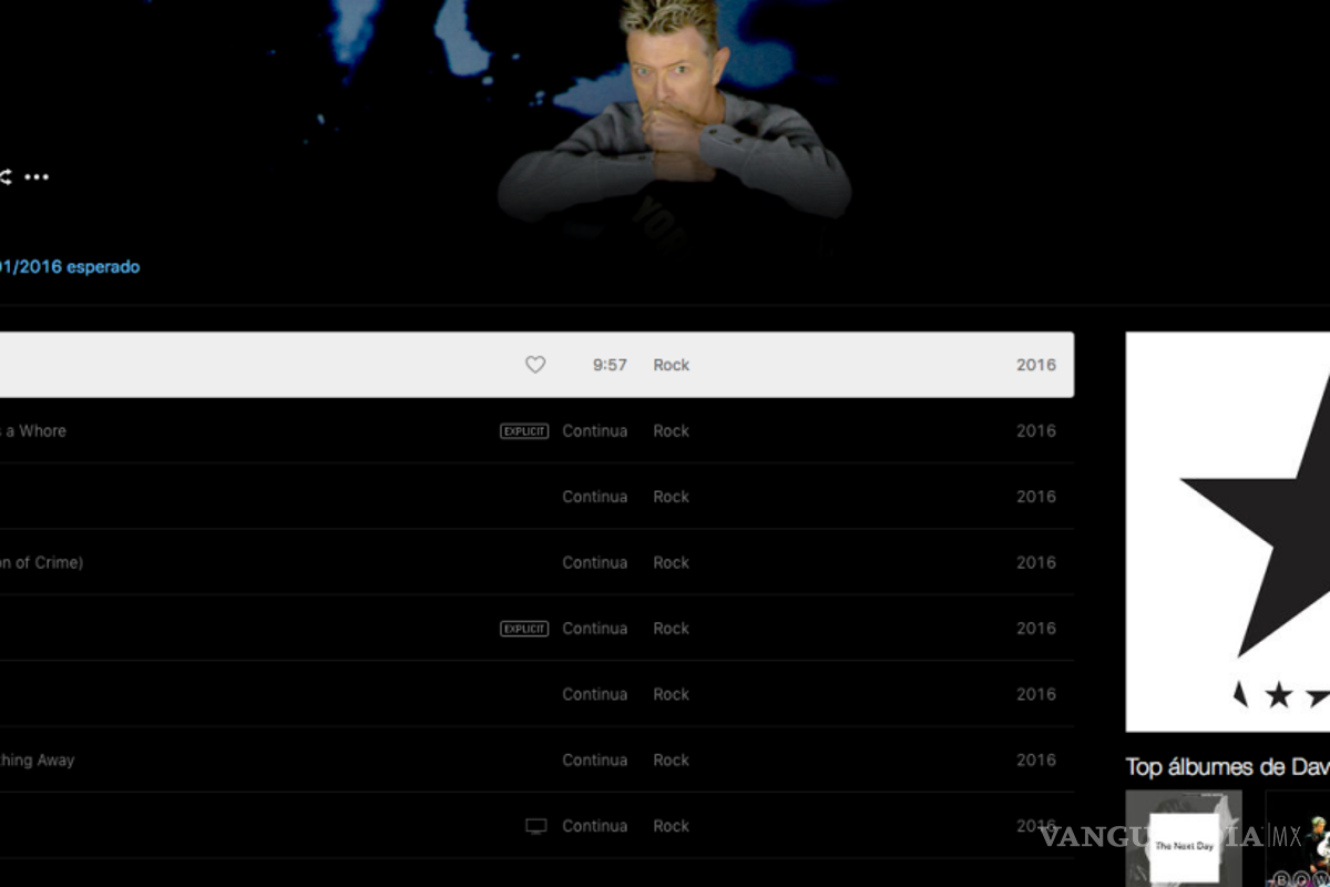 Bowie vuelve con un disco experimental y vanguardista