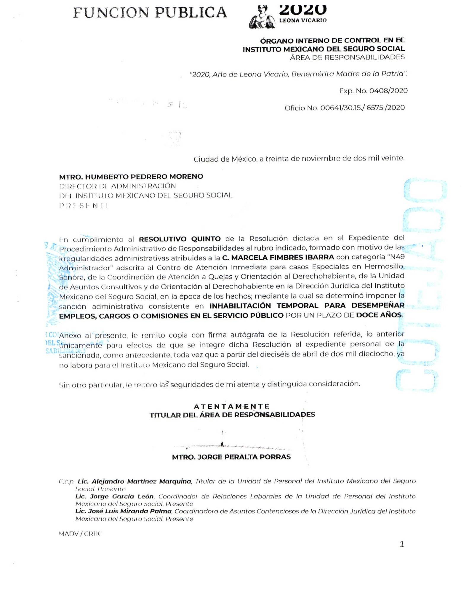 $!Inhabilitan por 12 años a Marcela Fimbres, ex administradora del CAICE en Hermosillo