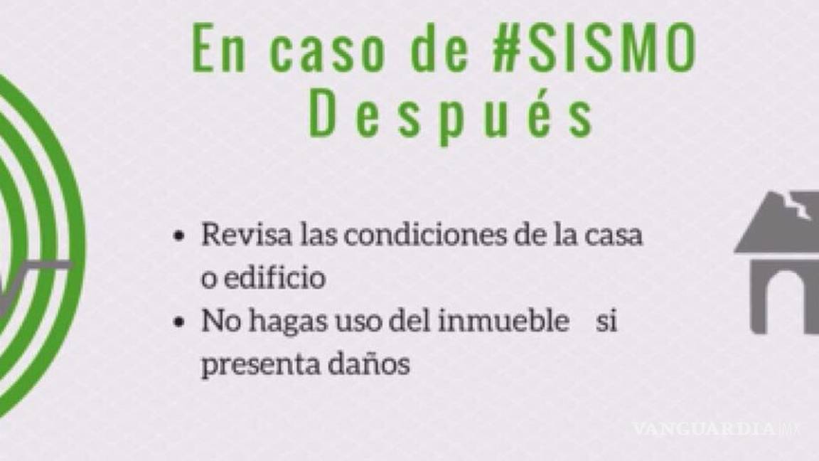 $!Ya pasó el sismo, ¿ahora qué hago?