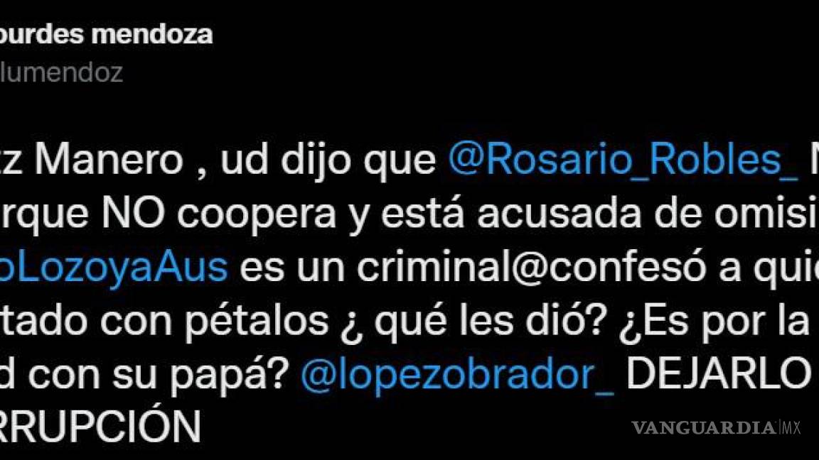 ‘Lozoya pasará de ícono de la corrupción a ícono de impunidad’; asegura Lourdes Mendoza