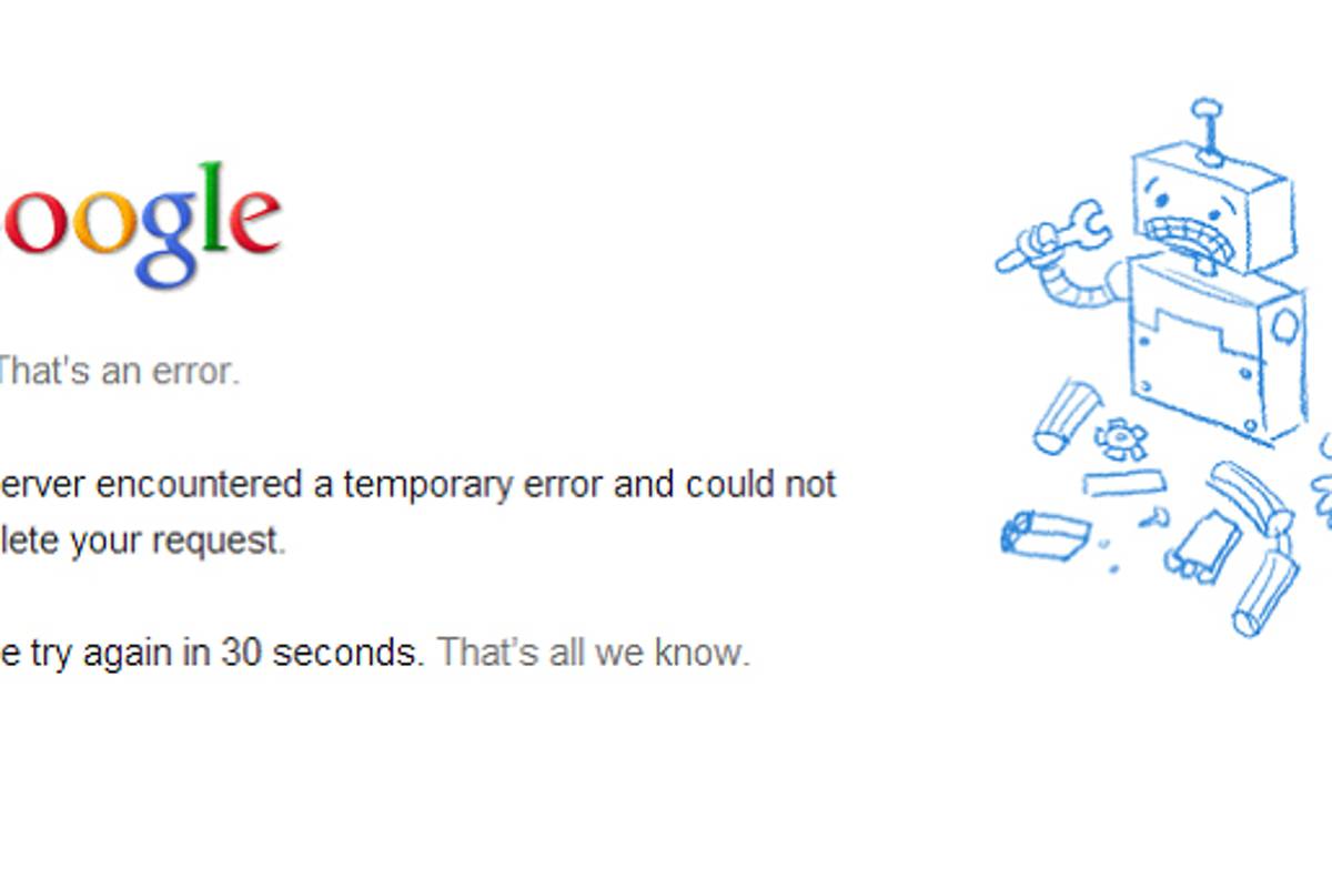 ¿Qué pasaría si Google se cayera a nivel mundial durante media hora?