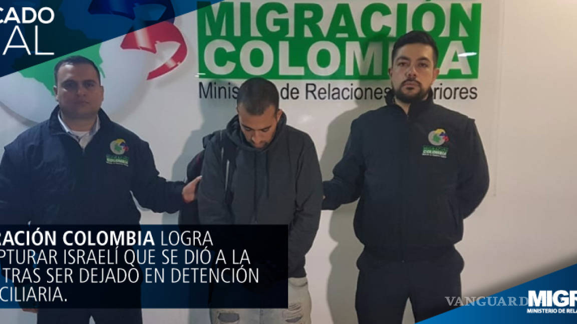 Recapturan en México a israelí reclamado por Colombia