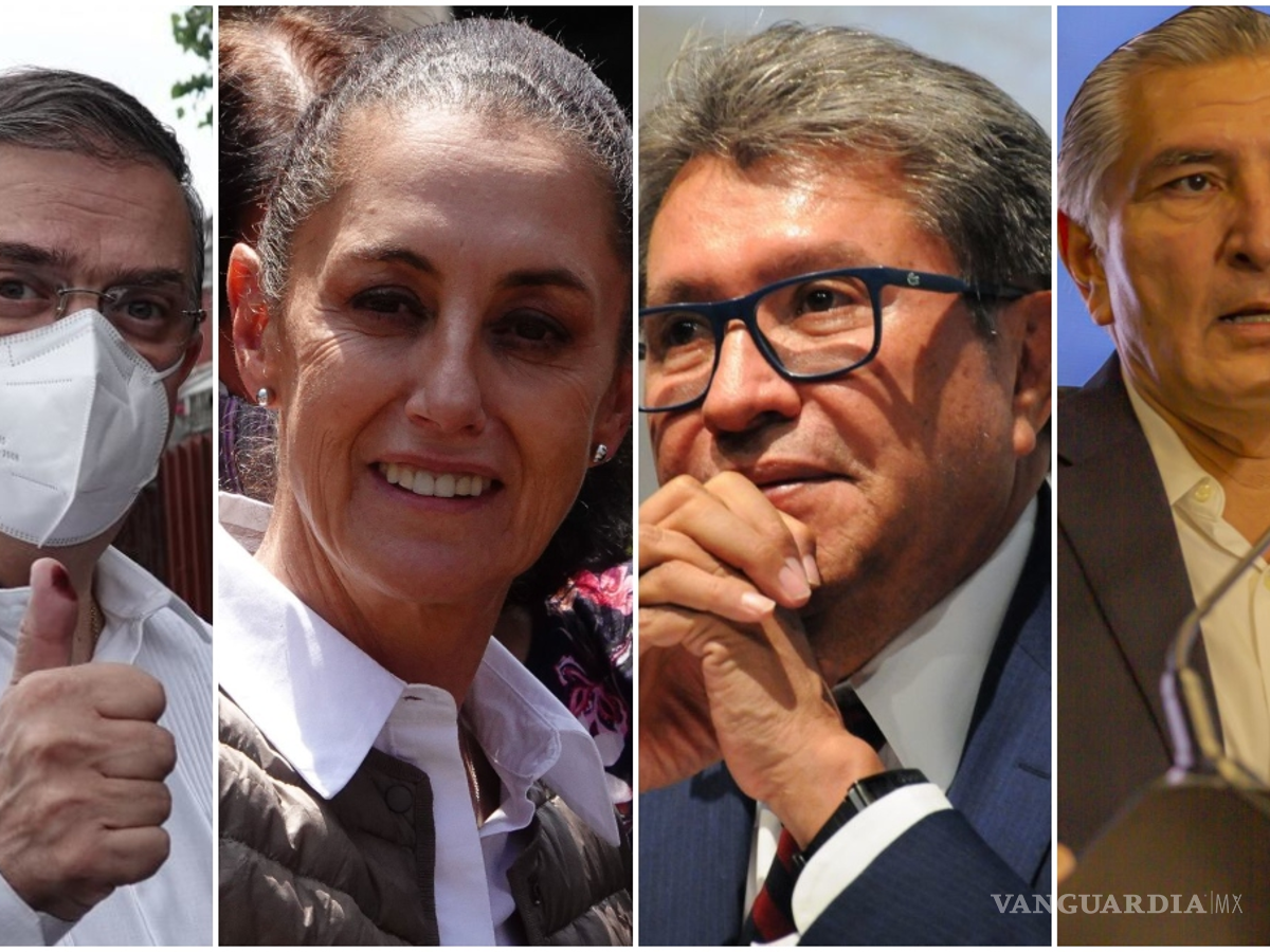 $!Obrador les exigió a Claudia Sheinbaum, Marcelo Ebrard, Adán Augusto López y Ricardo Monreal que se separen de sus cargos públicos
