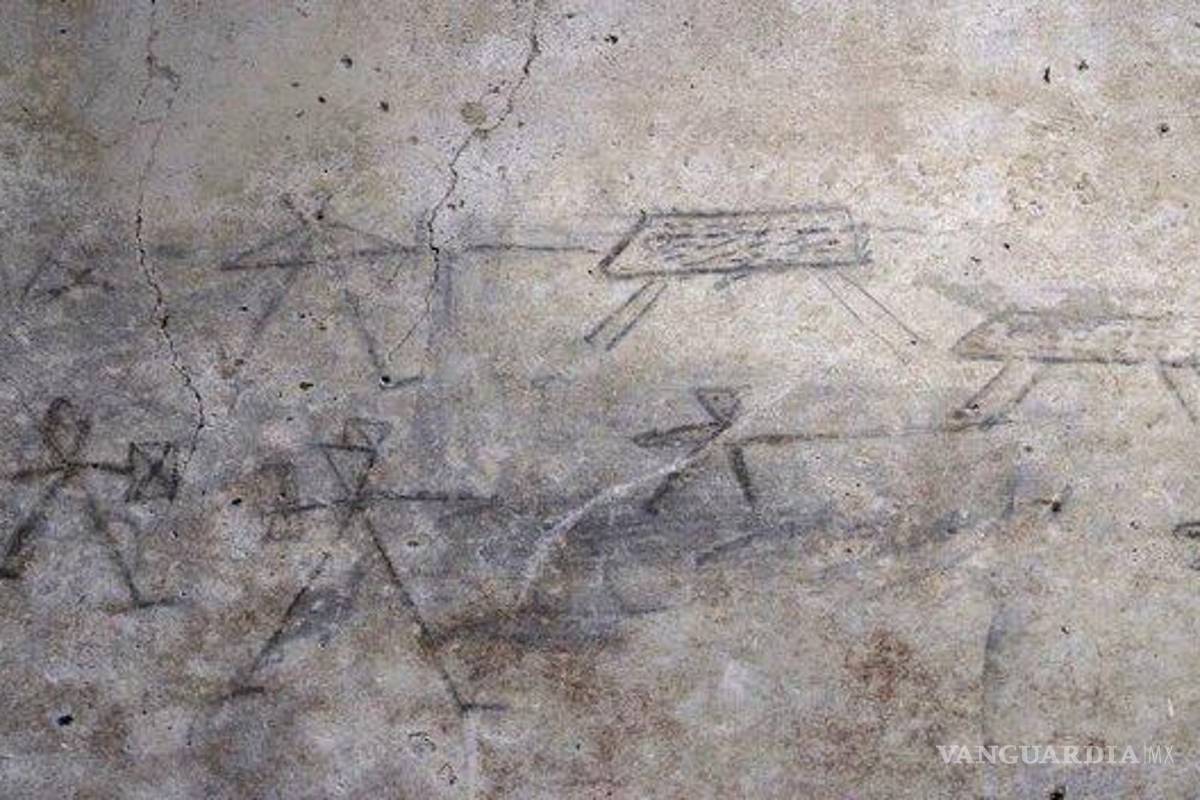 Descubren dibujos hechos por niños en las ruinas de Pompeya