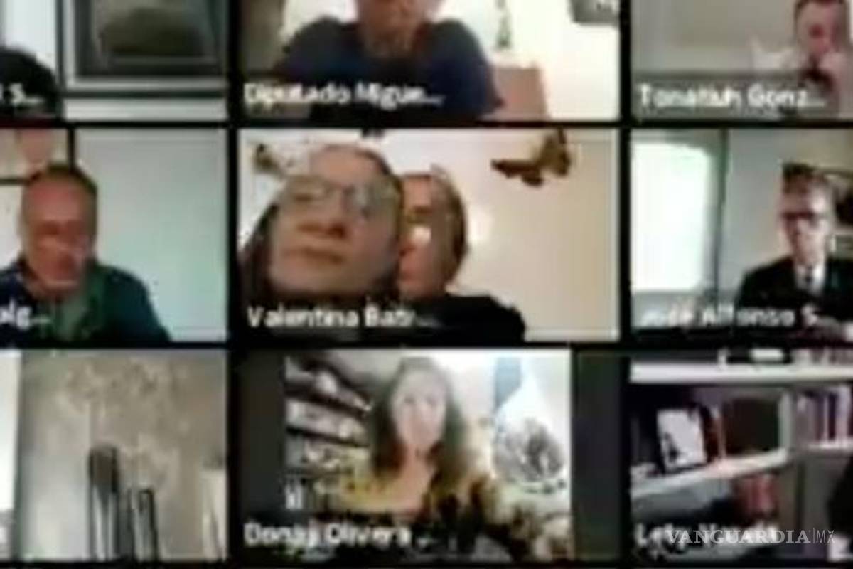 Diputada de Morena coloca foto en su cámara ¡para simular que está en sesión! (video)