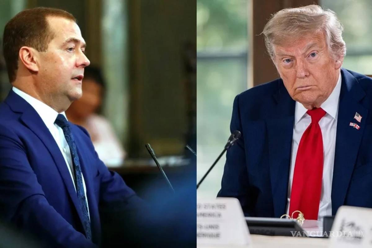 $!Donald Trump, ordenó desplegar dos submarinos nucleares ante lo que considera las “provocadoras declaraciones” del expresidente ruso Dmitri Medvédev.