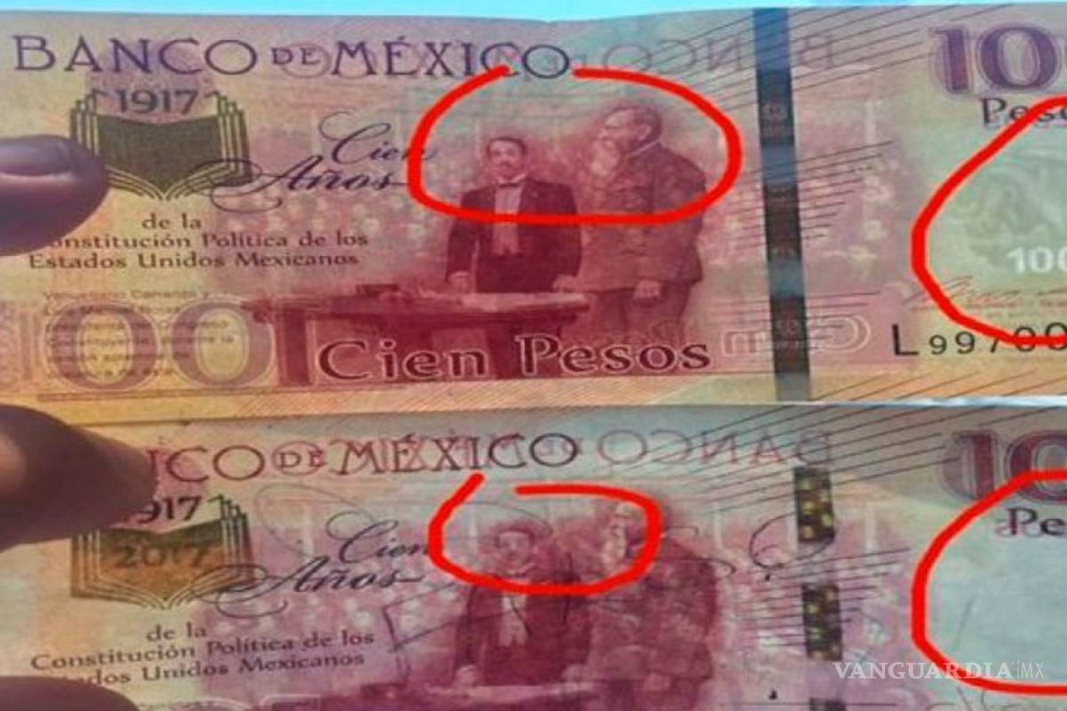 Billetes falsos de 100 pesos aparecen en cajeros y ventanillas, alertan en redes