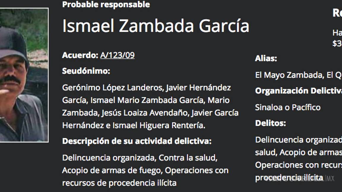 $!'El Mencho', 'El Mayo' y 'El Azul'... ¿cuánto dinero ofrecen por la captura de estos líderes del narco?