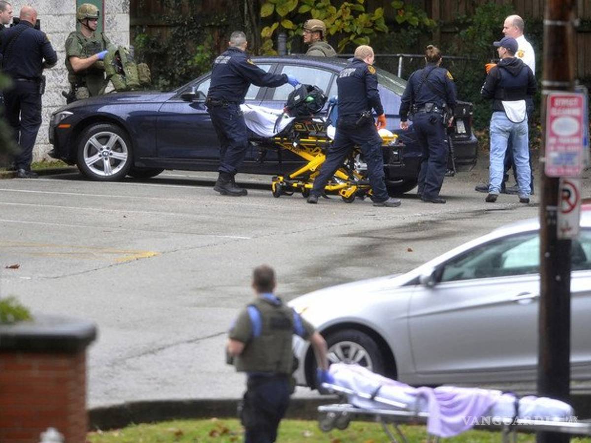 $!Al menos 11 muertos tras tiroteo en sinagoga de Pittsburgh