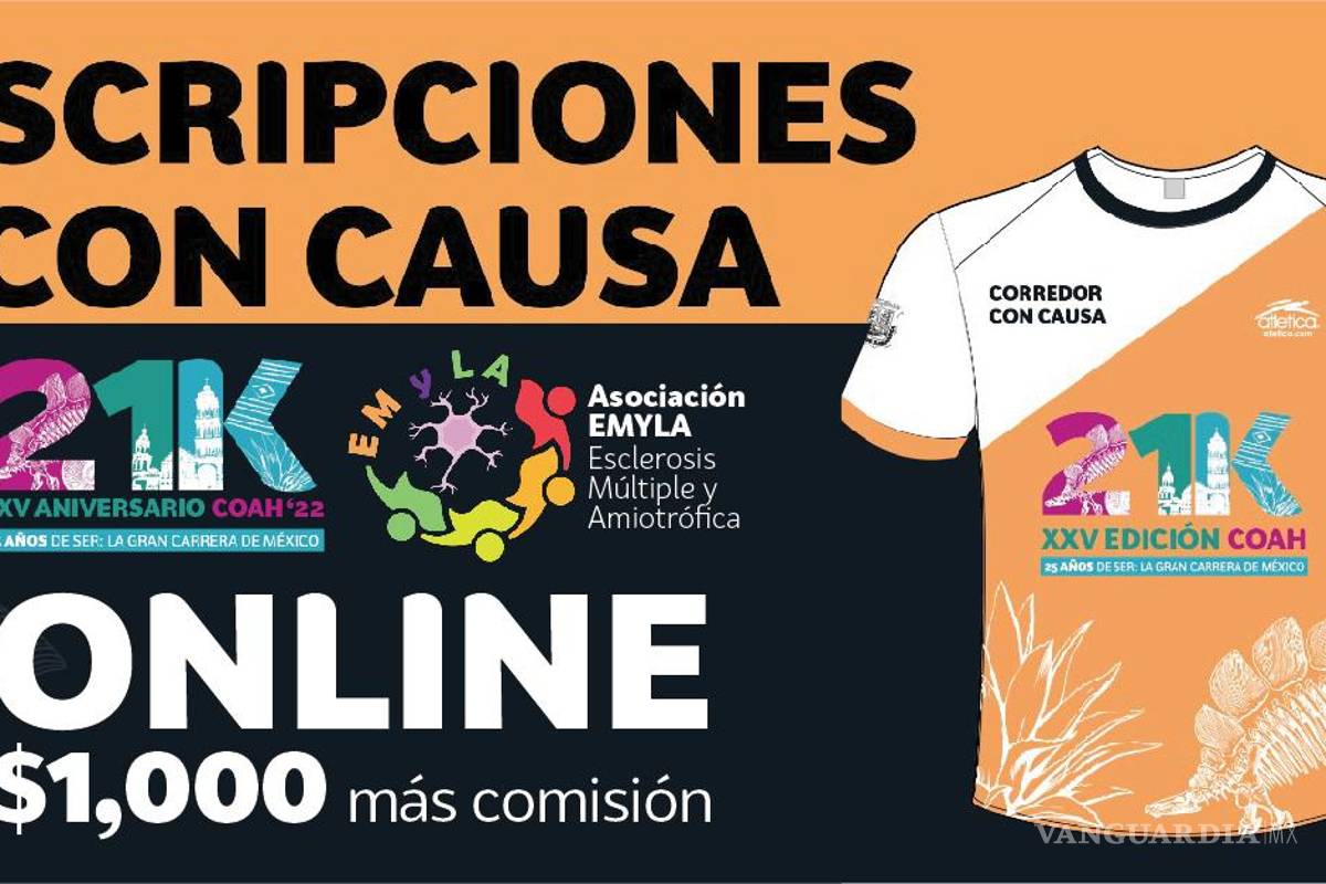 ¡A correr con causa! Invitan al 21K Coahuila por la asociación EMYLA de Saltillo