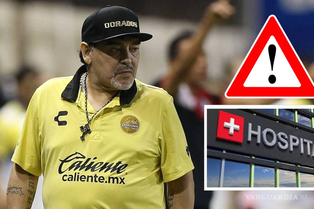 Hospitalizan a Maradona en Argentina por sangrado estomacal; Dorados lo mantiene como DT