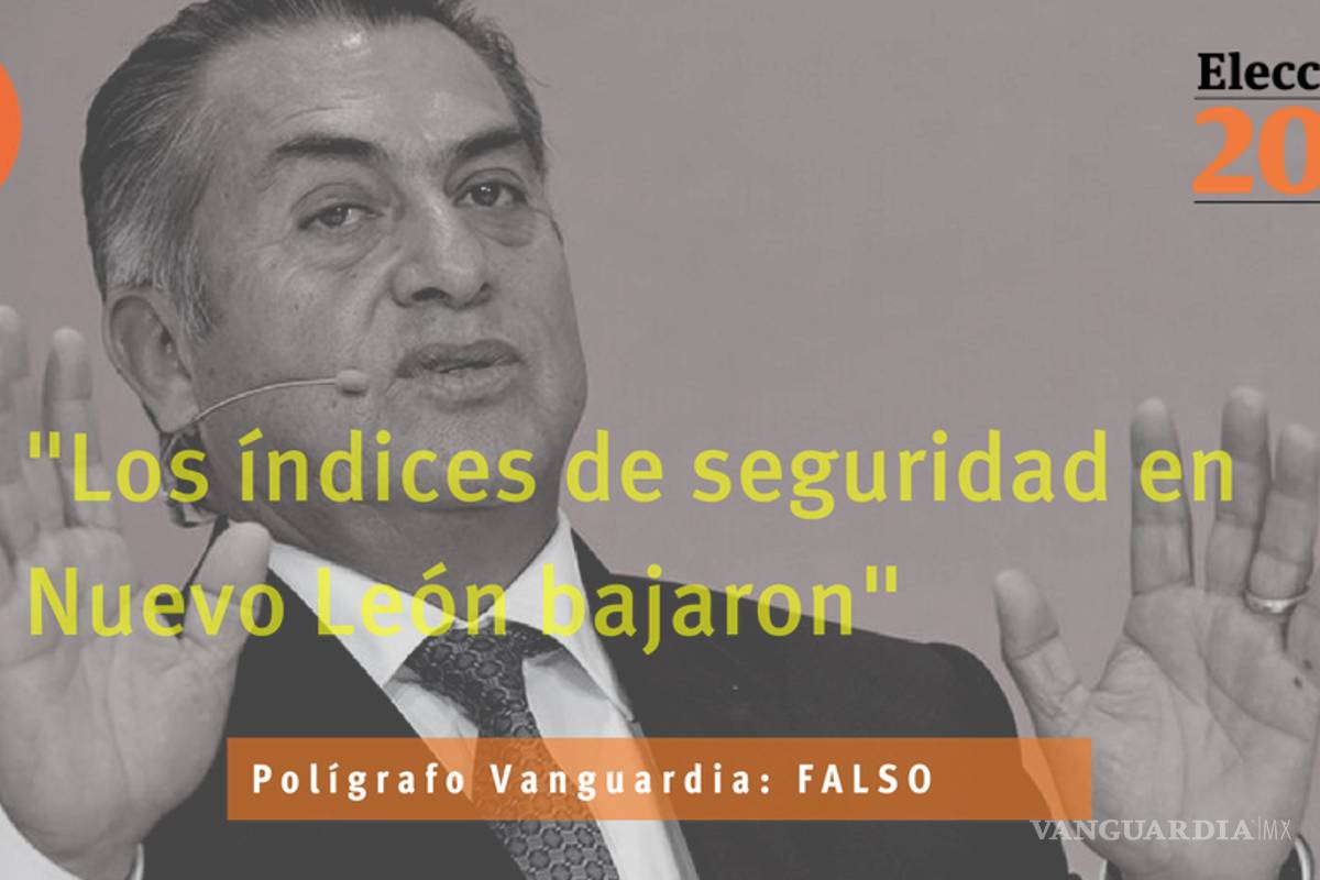 Miente El Bronco, la seguridad en Nuevo León no ha bajado