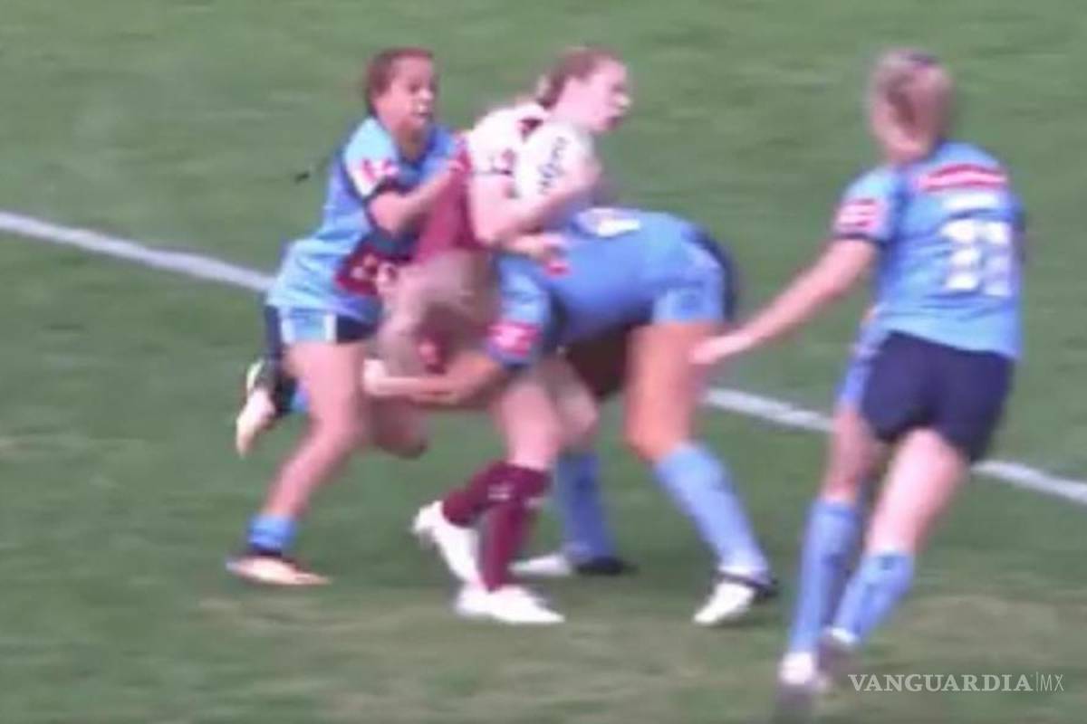 La impactante tackleada en el Rugby Femenil