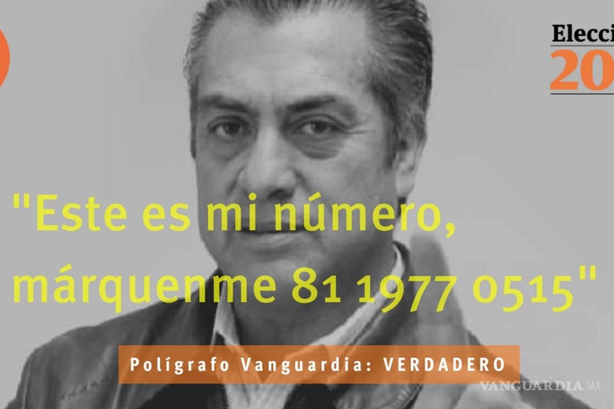 Es verdadero el número celular que ‘El Bronco’ dio en el debate