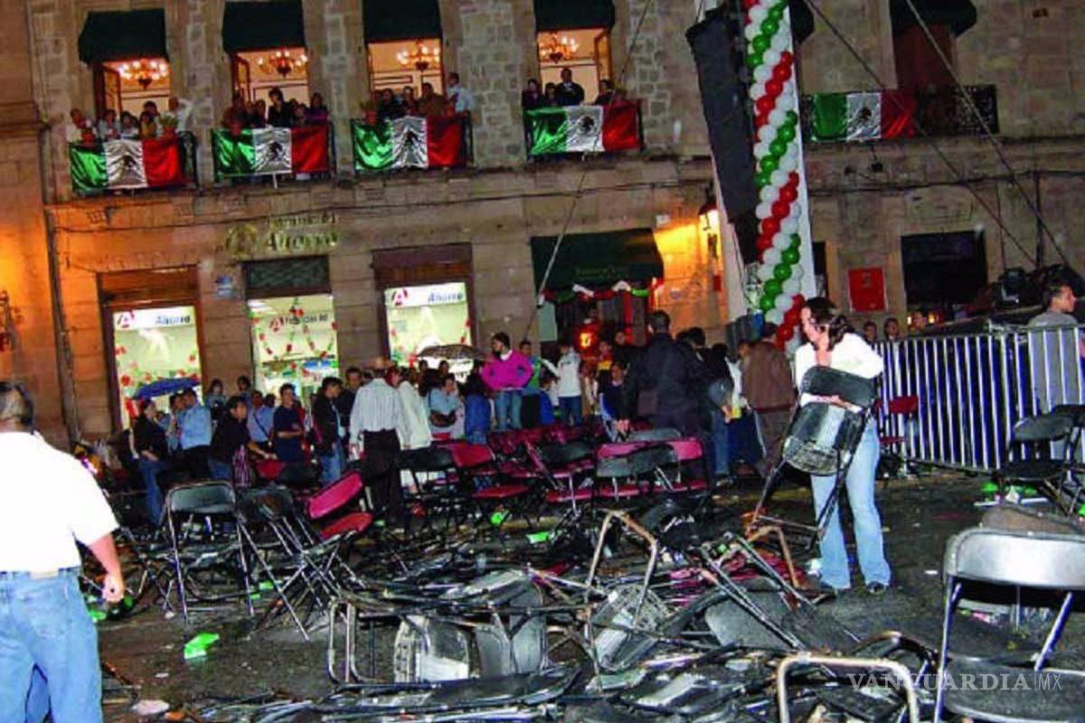 Atentado en Morelia... La noche que el narco manchó de sangre el Grito de Independencia (videos)