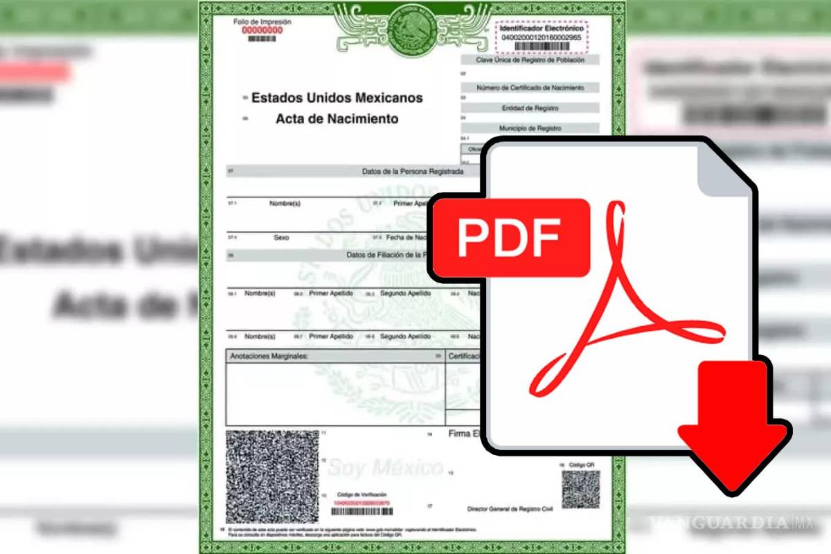 ¿Puedo descargar mi acta de nacimiento certificada en PDF?... así de sencillo y cuánto te cuesta por estado