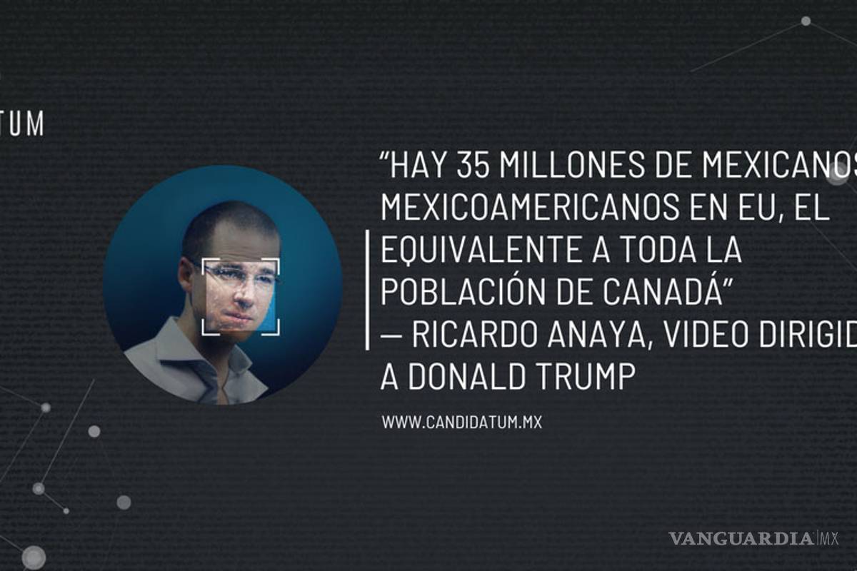 Mexicanos en EU no equivalen a la población de Canadá, como dice Anaya #Candidatum
