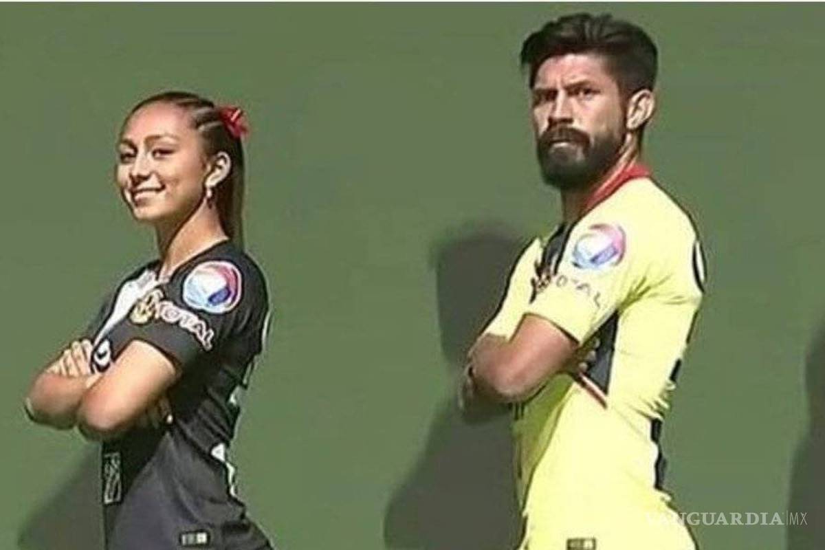 Mira como... Oribe Peralta le hace competencia a 'Zague' en la presentación del uniforme del América