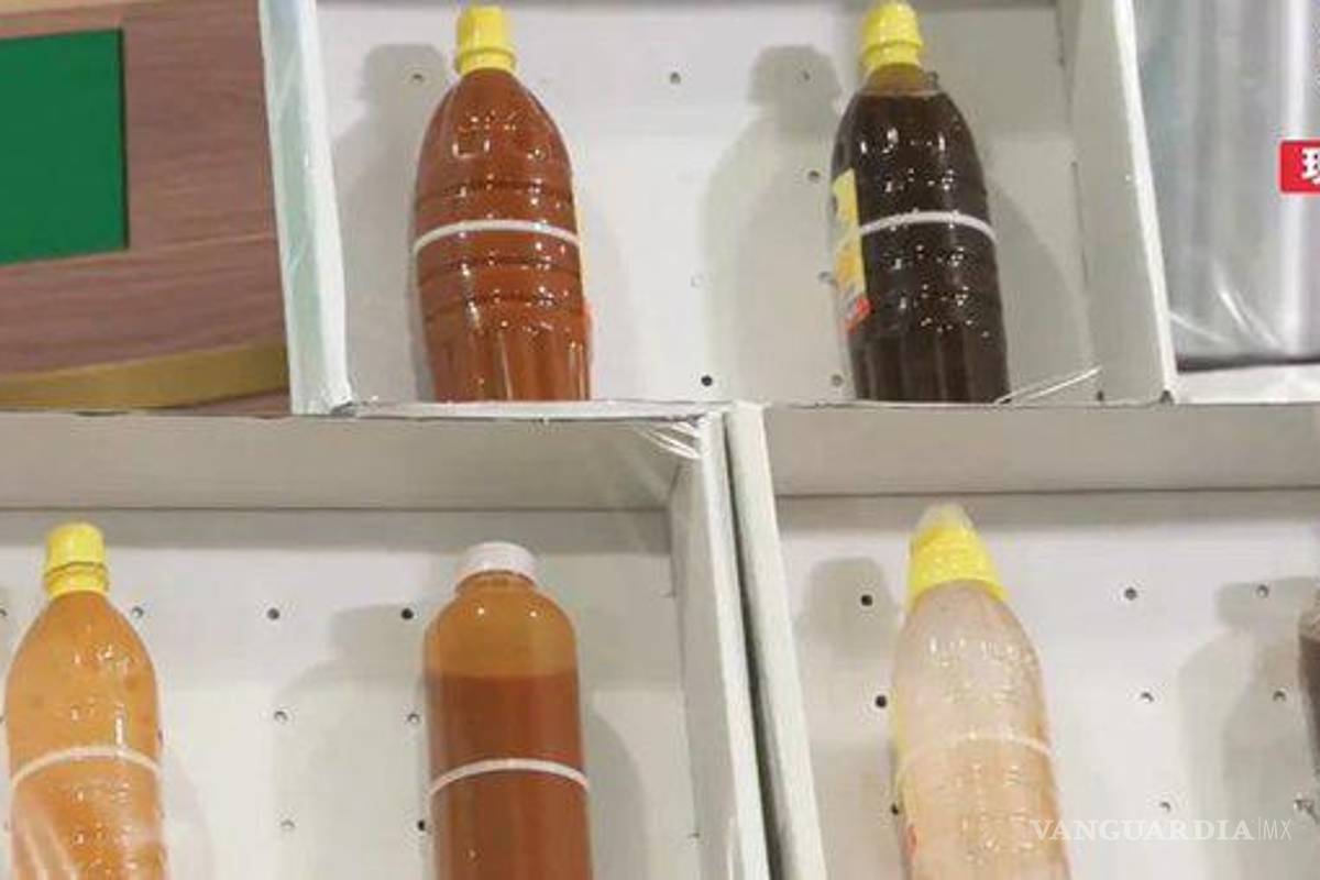 $!Disfrazan metanfetamina líquida como salsa en México y la ‘exportan’ a Hong Kong