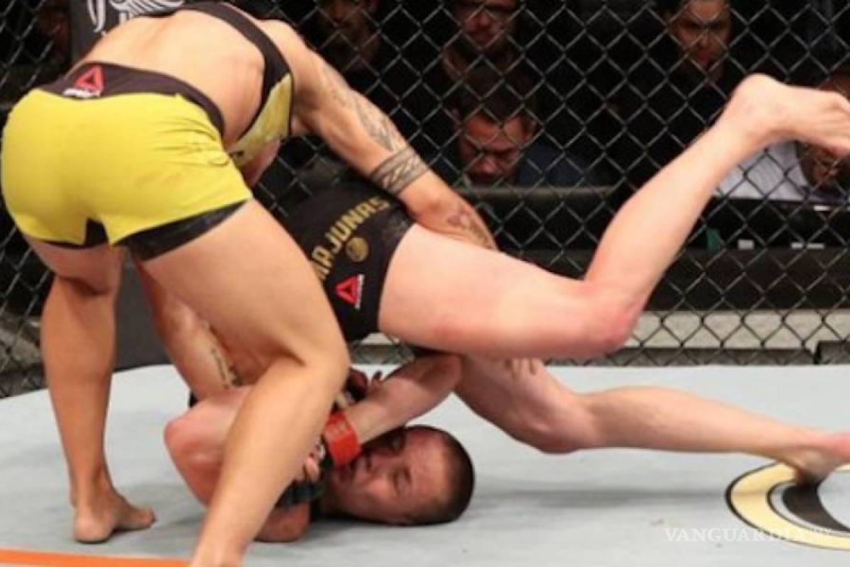 La impresionante caída de Rose Namajunas que le dio el título a Jessica Andrade en el UFC