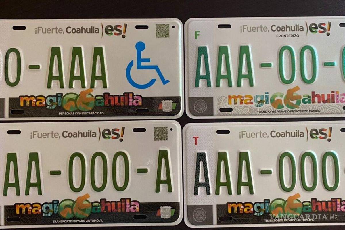 ¿Necesitas placas especiales? Así se pueden conseguir en Saltillo; las emite un juez