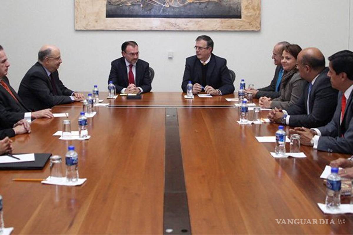 Videgaray, Ebrard y Seade sostienen reunión en SRE