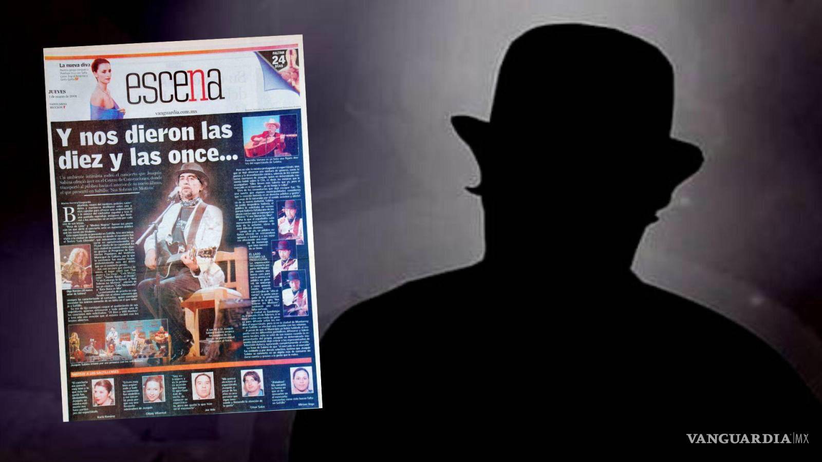 $!Joaquín Sabina se presentó ante unos tres mil asistentes en el Centro de Convenciones de Saltillo en el 2001, todos ellos con entradas gratuitas.