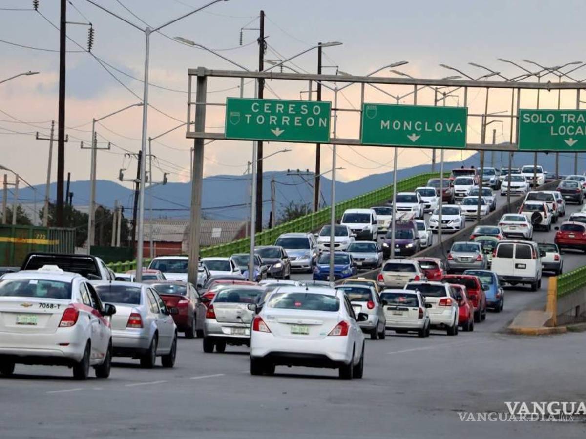 $!Los tiempos de traslado en Saltillo aún están por debajo de Monterrey, pero se van acercando.