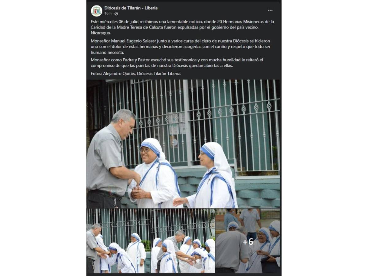 $!Gobierno de Nicaragua expulsa a 18 monjas de la orden de Teresa de Calcuta