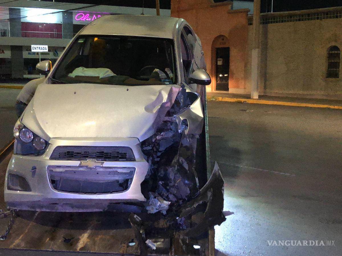 $!Así terminó el auto del responsable.