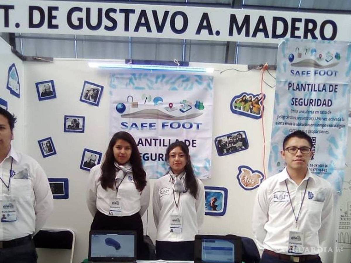 $!Crean alumnos mexicanos plantilla de calzado antisecuestros