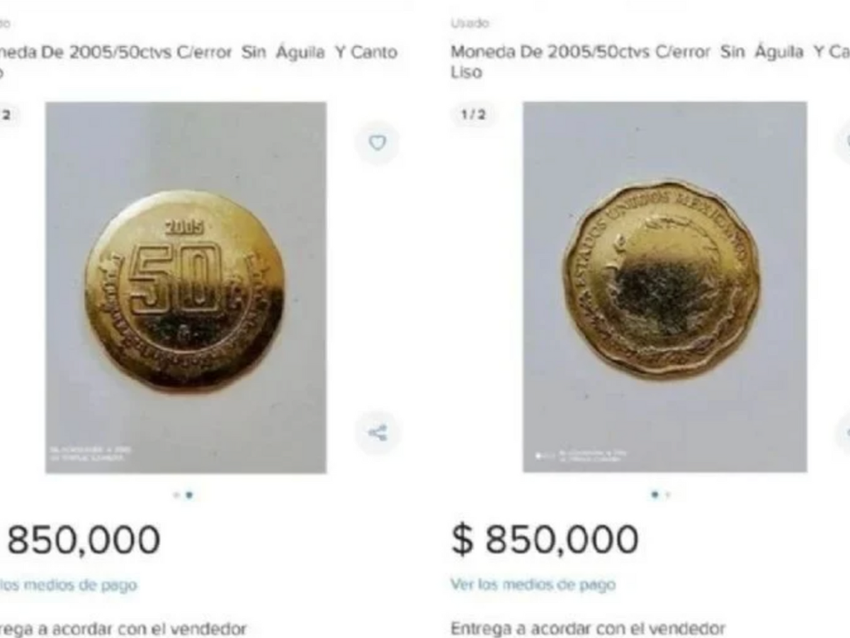 $!Una simple moneda de 50 centavos mexicana puede alcanzar un valor de hasta 850 mil pesos.