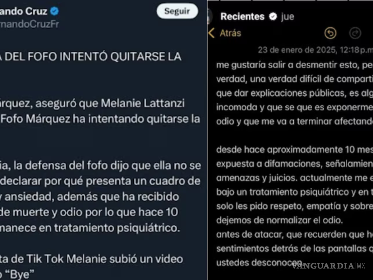 $!Pareja de Fofo Márquez revela que intentó quitarse la vida debido al acoso y las amenazas recibidas