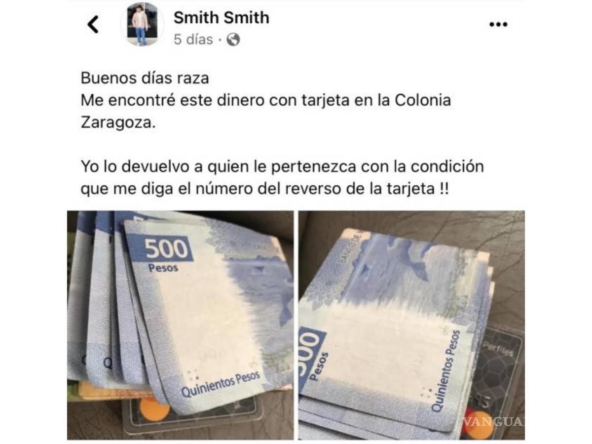 $!“Yo lo devuelvo a quien le pertenezca con la condición que me diga el número del reverso de la tarjeta”.
