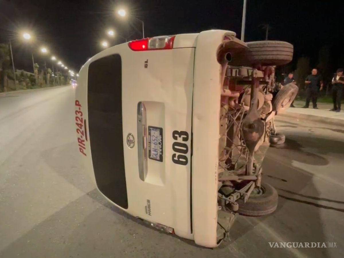 $!El chofer resultó con un golpe leve en su brazo derecho.