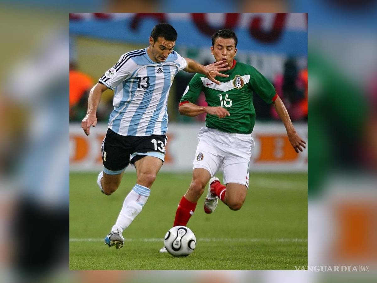 $!Lionel Scaloni durante el encuentro de México contra Argentina en el Mundial de Alemania 2006.