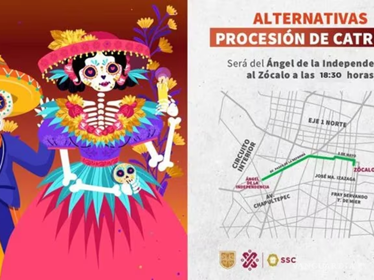 $!Día de Muertos en la CDMX; las rutas, horarios y alternativas viales para los desfiles